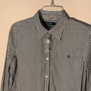 Ralph Lauren long sleeve dress shirt, white and black